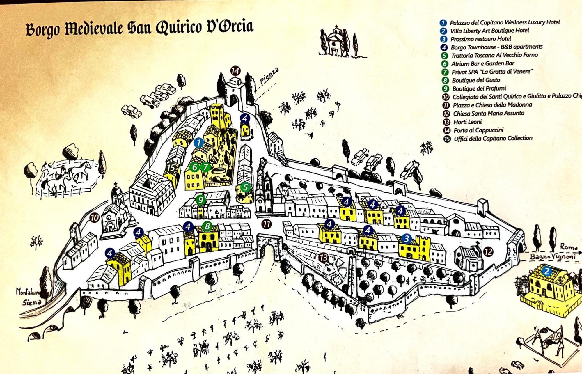 Borgo Medievale San Quirico D'Orcia B&B - Capitano Collection - Albergo Diffuso 外观 照片