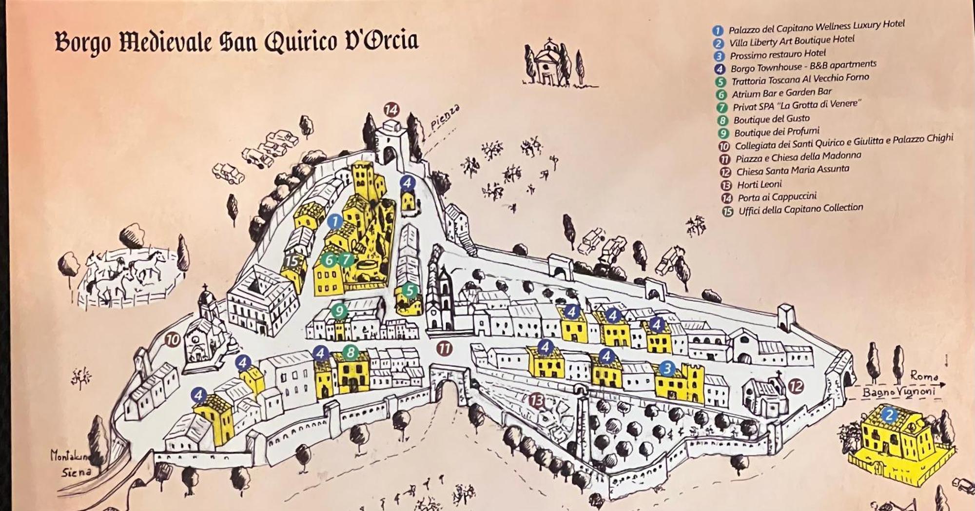 Borgo Medievale San Quirico D'Orcia B&B - Capitano Collection - Albergo Diffuso 外观 照片